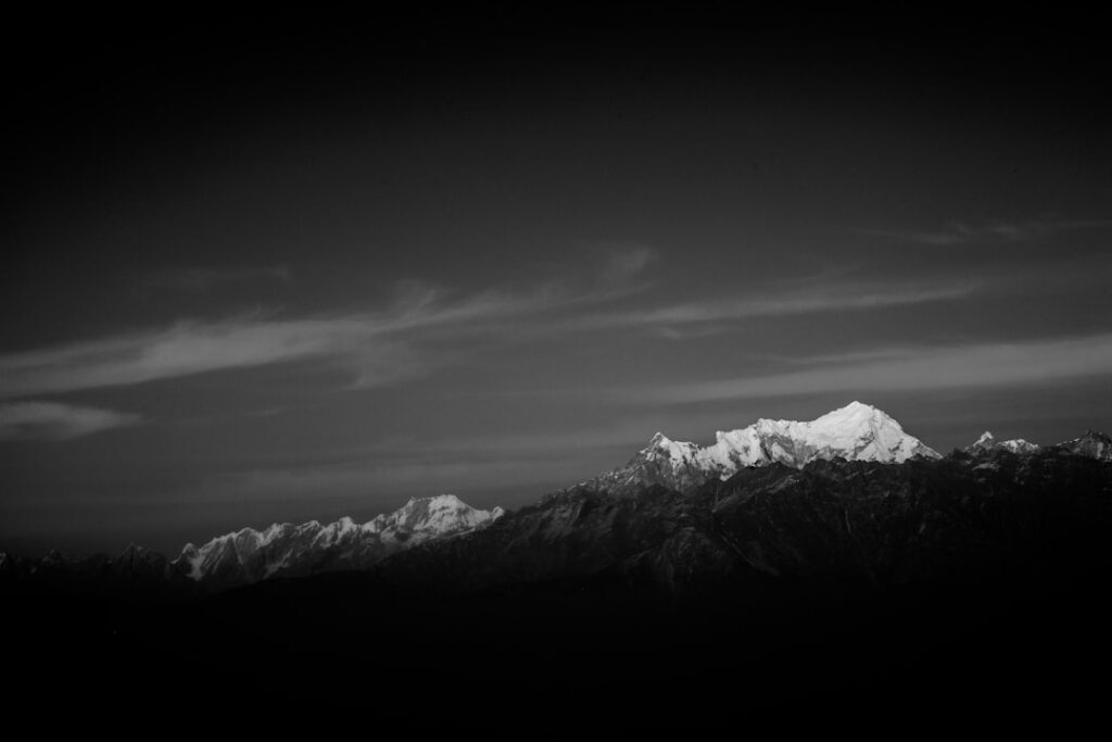 Himalayan mountain landscape in Nepal
