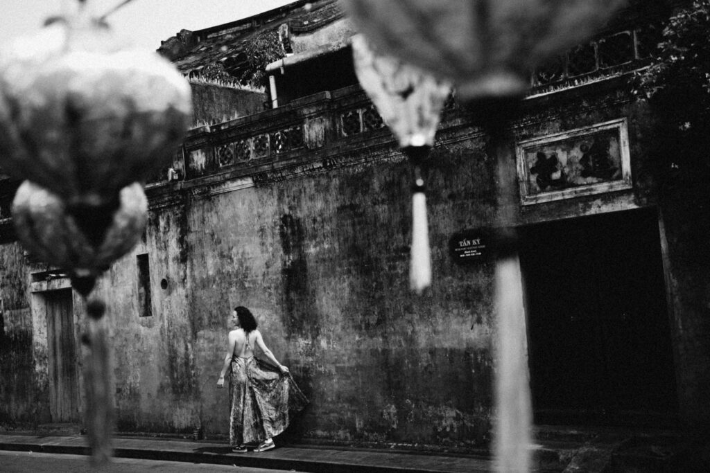 Vietnam old town travel scene for traveler diarrhea treatment planning