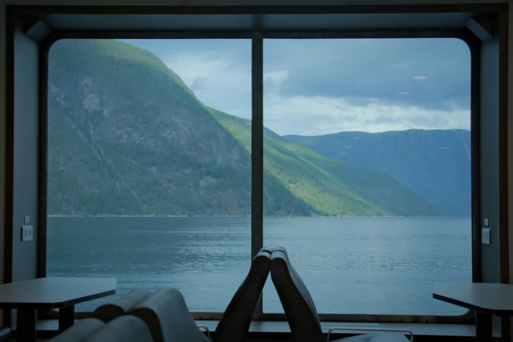 Workspace view for digital nomad travel health planning