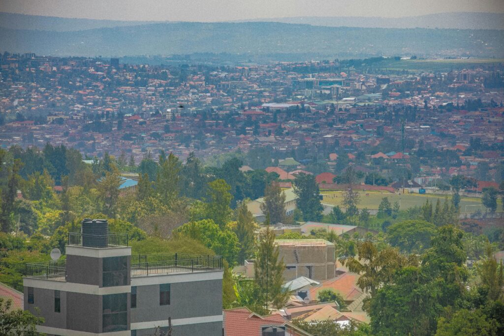 Rwanda travel health plan featured image showing Kigali skyline