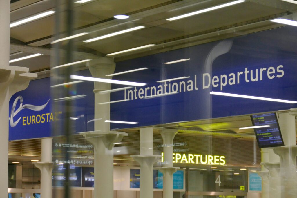 Airport departures board for summer travel planning