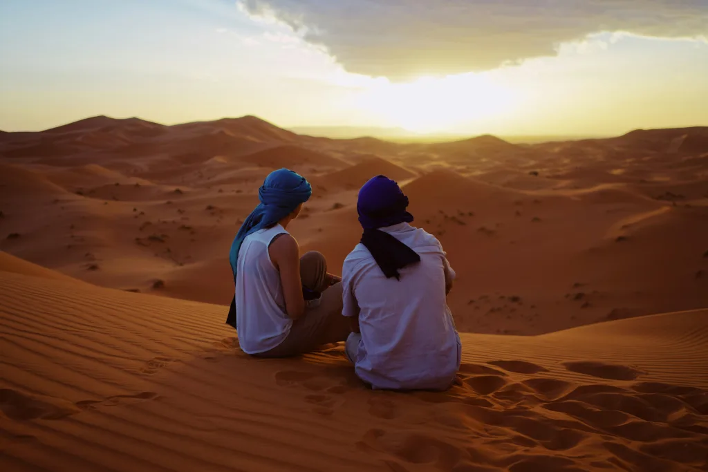 Morocco desert landscape for yellow fever vaccine and travel health planning